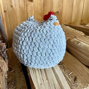 Stuffed chicken plush toy rooster stuffed animal crochet hen plushie